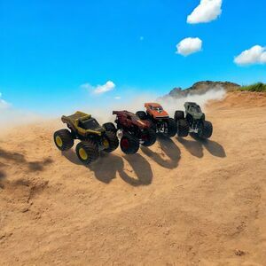 Spin Master Monster Jam - Lot Of 4 Trucks - 1:64 - Excellent Condition